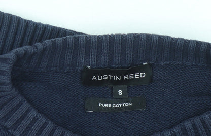 Austin Reed Men's Blue S Pullover Jumper, Crew Neck