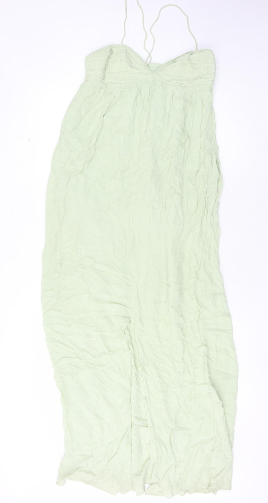 MNG Women’s Green Sleeveless Long Dress Size 8