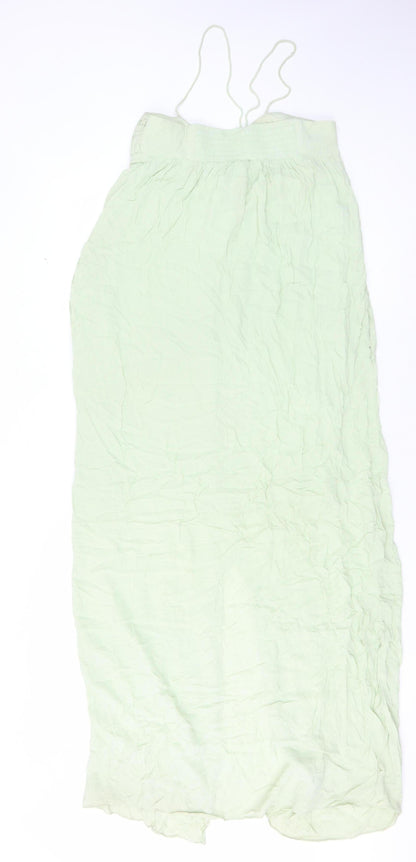 MNG Women’s Green Sleeveless Long Dress Size 8
