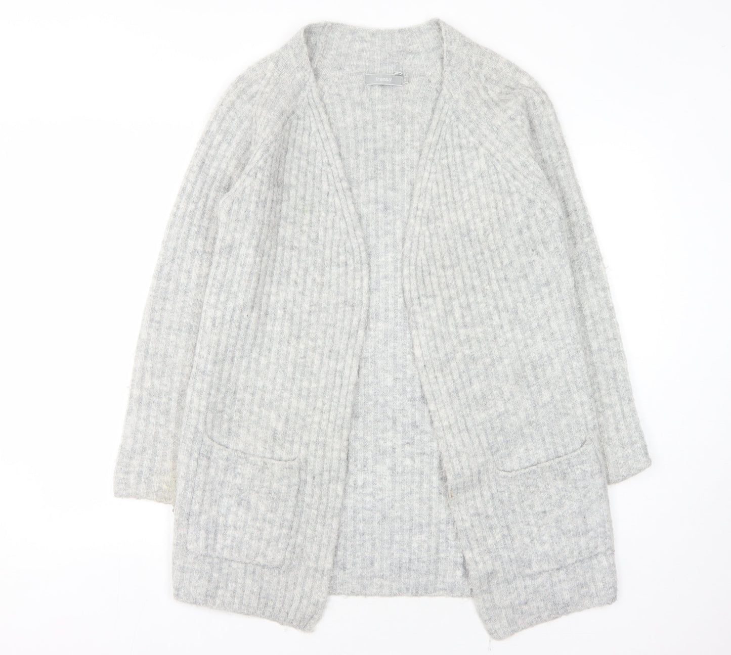Womens UK Size S Fransa Grey Cardigan Jumper