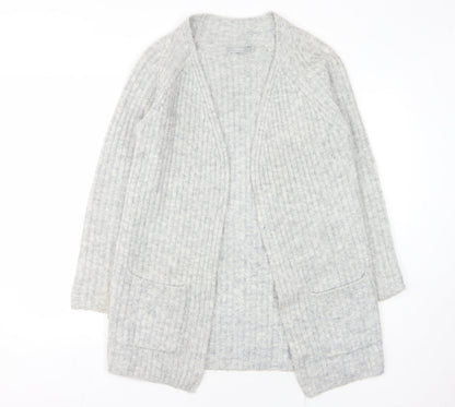 Womens UK Size S Fransa Grey Cardigan Jumper