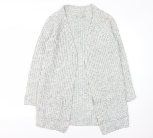 Womens UK Size S Fransa Grey Cardigan Jumper
