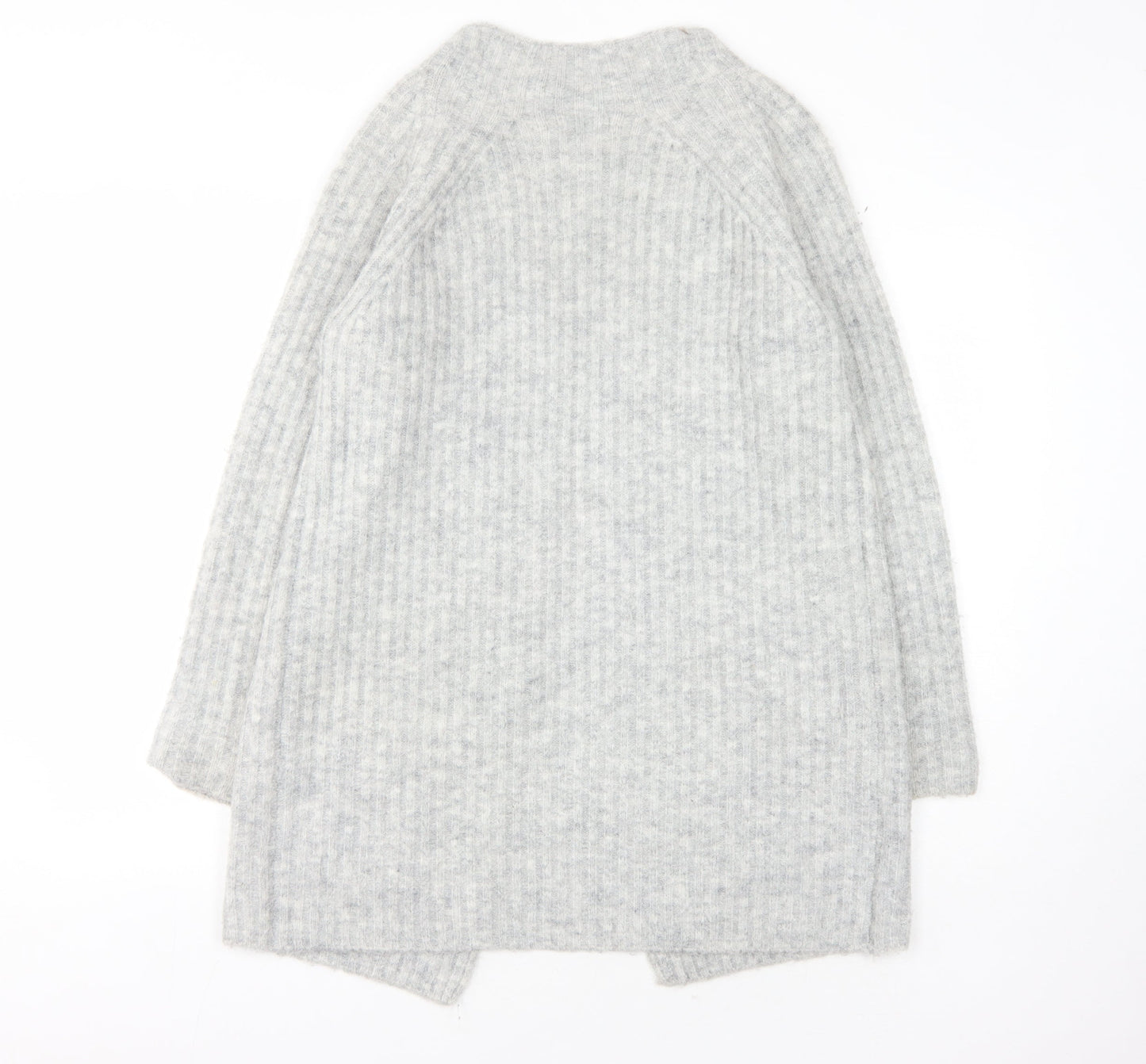 Womens UK Size S Fransa Grey Cardigan Jumper