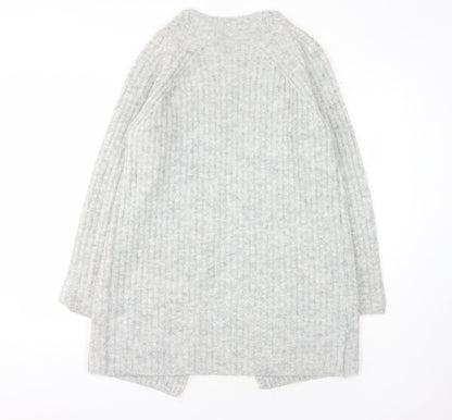 Womens UK Size S Fransa Grey Cardigan Jumper
