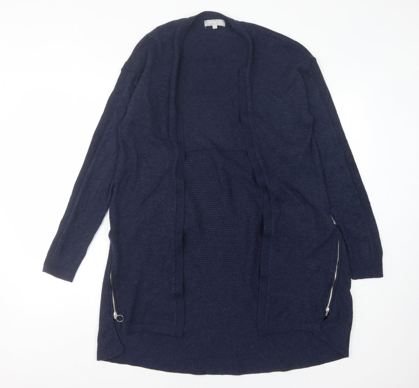 Womens UK Size 10 Red Herring Blue Cardigan Jumper