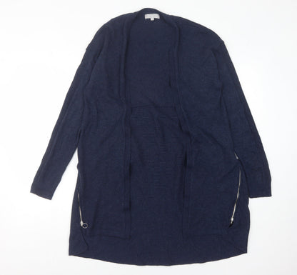 Womens UK Size 10 Red Herring Blue Cardigan Jumper