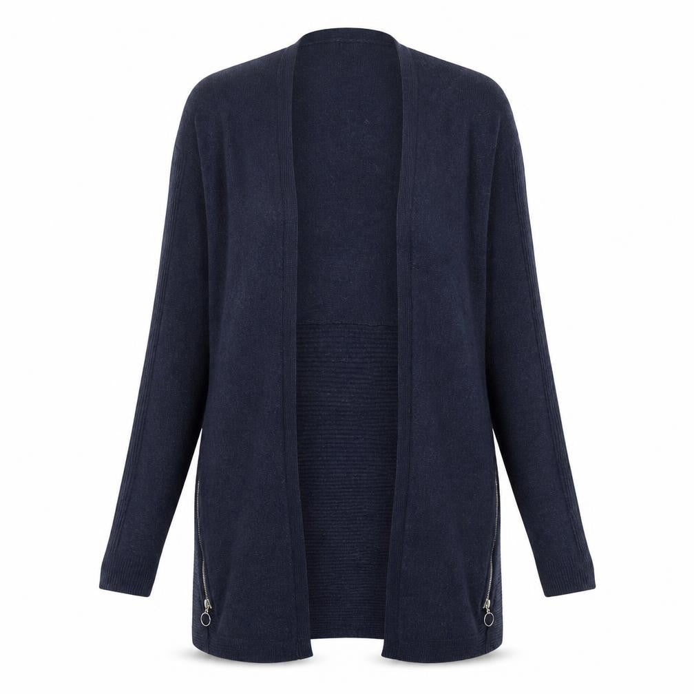 Womens UK Size 10 Red Herring Blue Cardigan Jumper