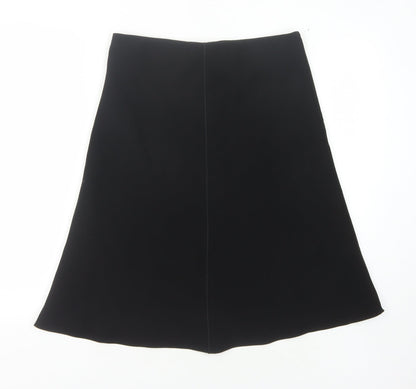 Marks and Spencer Women's Black A-Line Skirt Size 10