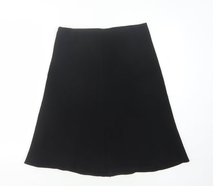 Marks and Spencer Women's Black A-Line Skirt Size 10