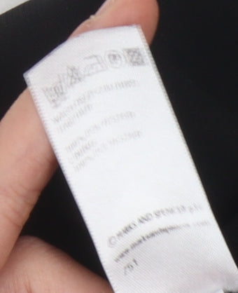 Marks and Spencer Women's Black A-Line Skirt Size 10