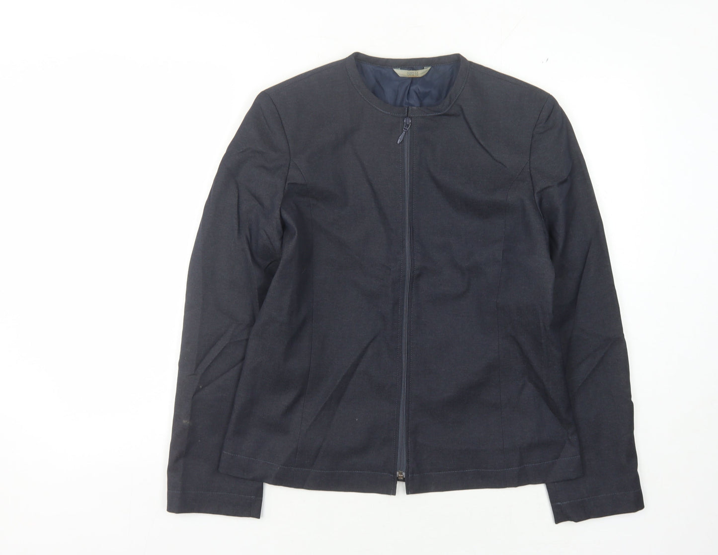 Womens UK Size 10 Marks and Spencer Blue Basic Jacket