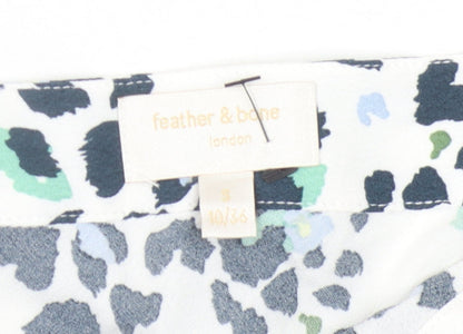 Feather & Bone Women's Animal Print Skirt - Size 10