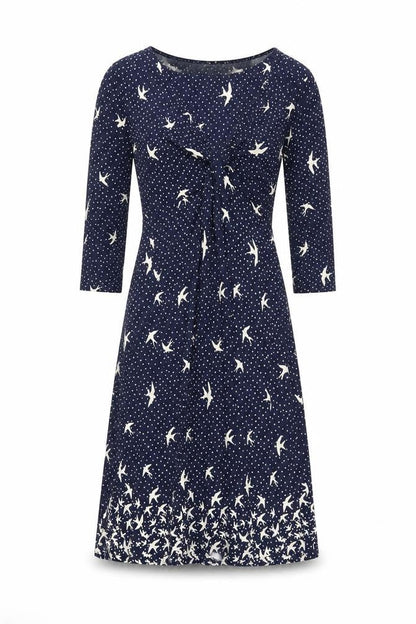 FatFace Women's Blue Animal Print Dress Size 10
