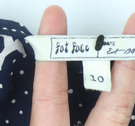 Fat Face Women's Blue Animal Print Dress Size 10