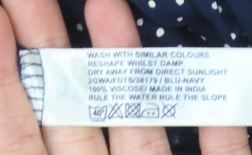 Fat Face Women's Blue Animal Print Dress Size 10