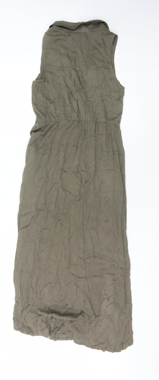 Quiz Women’s Brown Sleeveless Dress Size 8