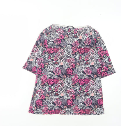 Womens UK Size 14 Marks and Spencer Multicoloured Basic T-Shirt