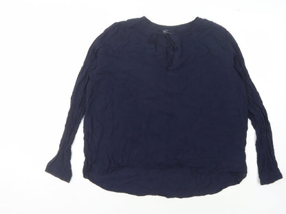 GAP Women's Blue XL Long Sleeve Blouse