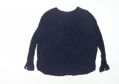 GAP Women's Blue XL Long Sleeve Blouse