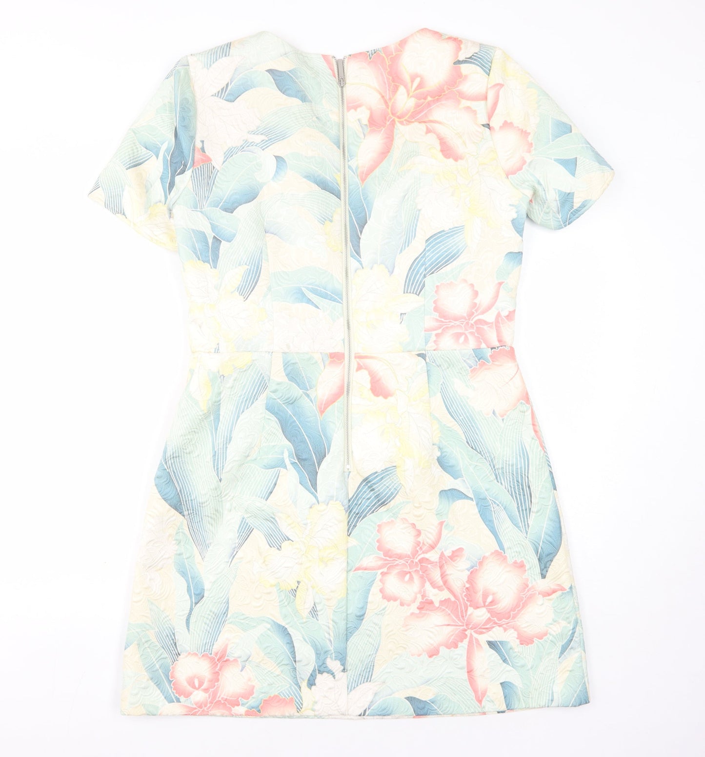 Oasis Women's Multicoloured Floral Shift Dress Size 14