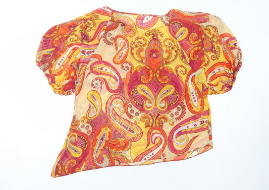 Wallis Women's Multicoloured Paisley Blouse M