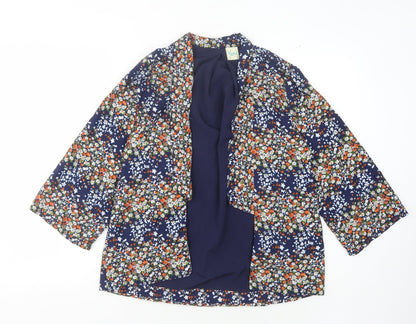 Yumi Girls Floral Kimono Jacket Multicoloured 13-14 Years