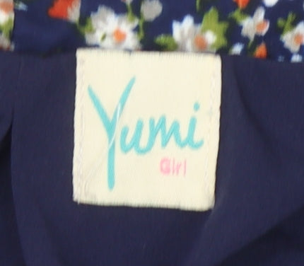 Yumi Girls Floral Kimono Jacket Multicoloured 13-14 Years