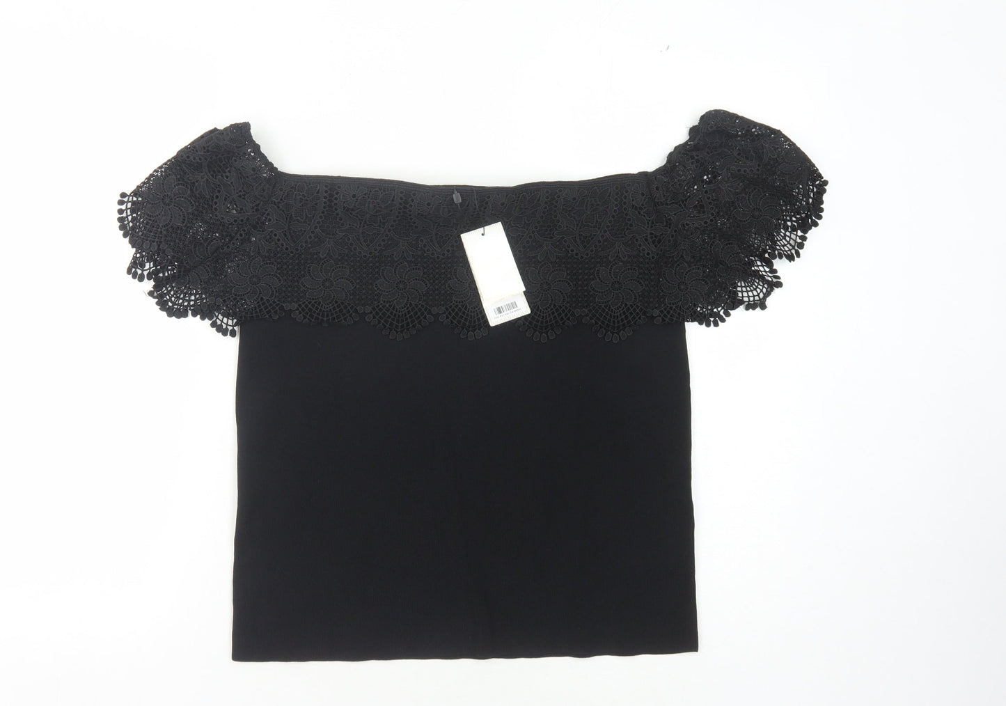 Womens UK Size 16 Lipsy Black Basic Blouse