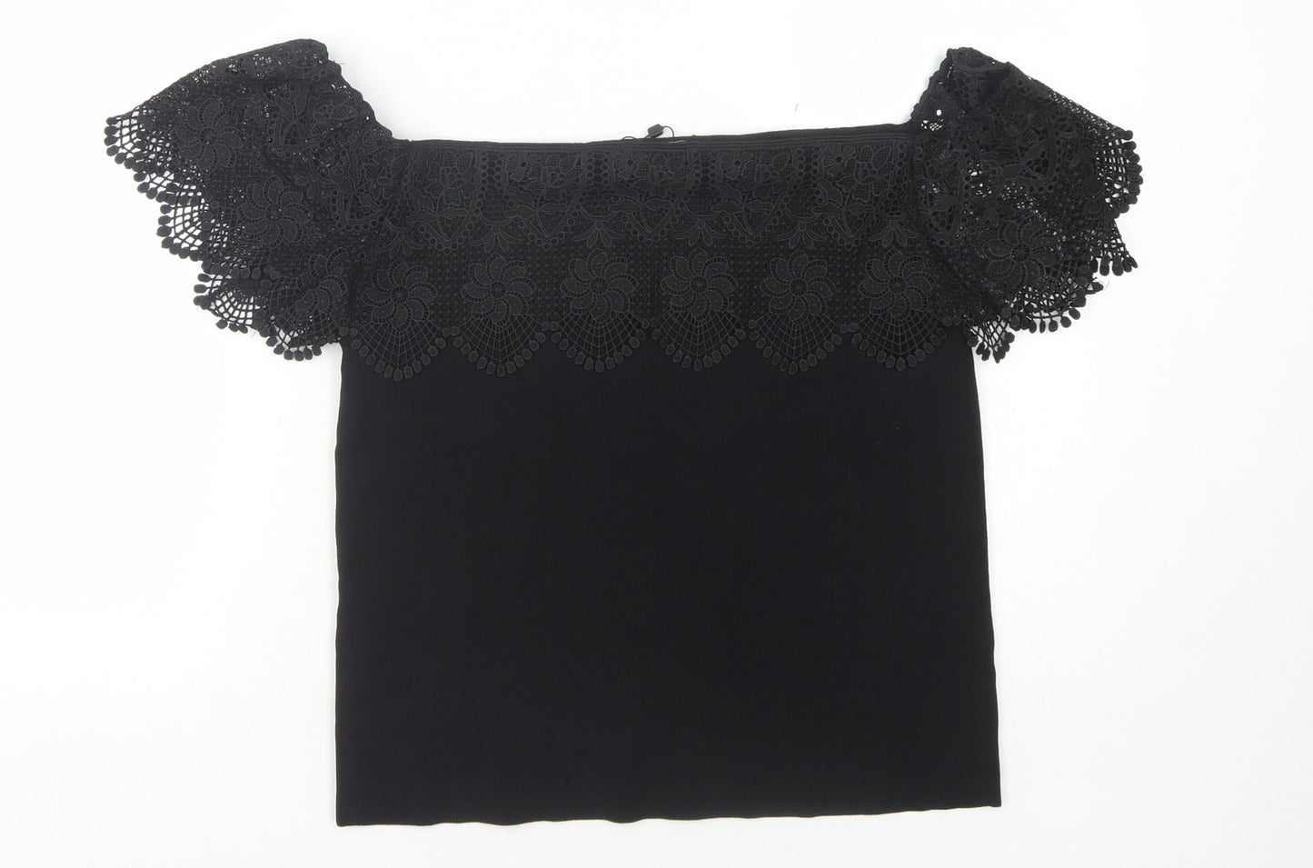 Womens UK Size 16 Lipsy Black Basic Blouse