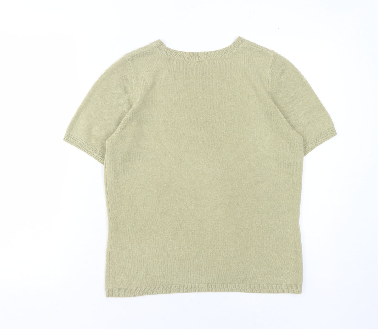 Womens UK Size 10 Marks and Spencer Green Pullover Jumper
