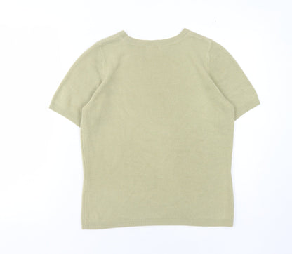 Womens UK Size 10 Marks and Spencer Green Pullover Jumper