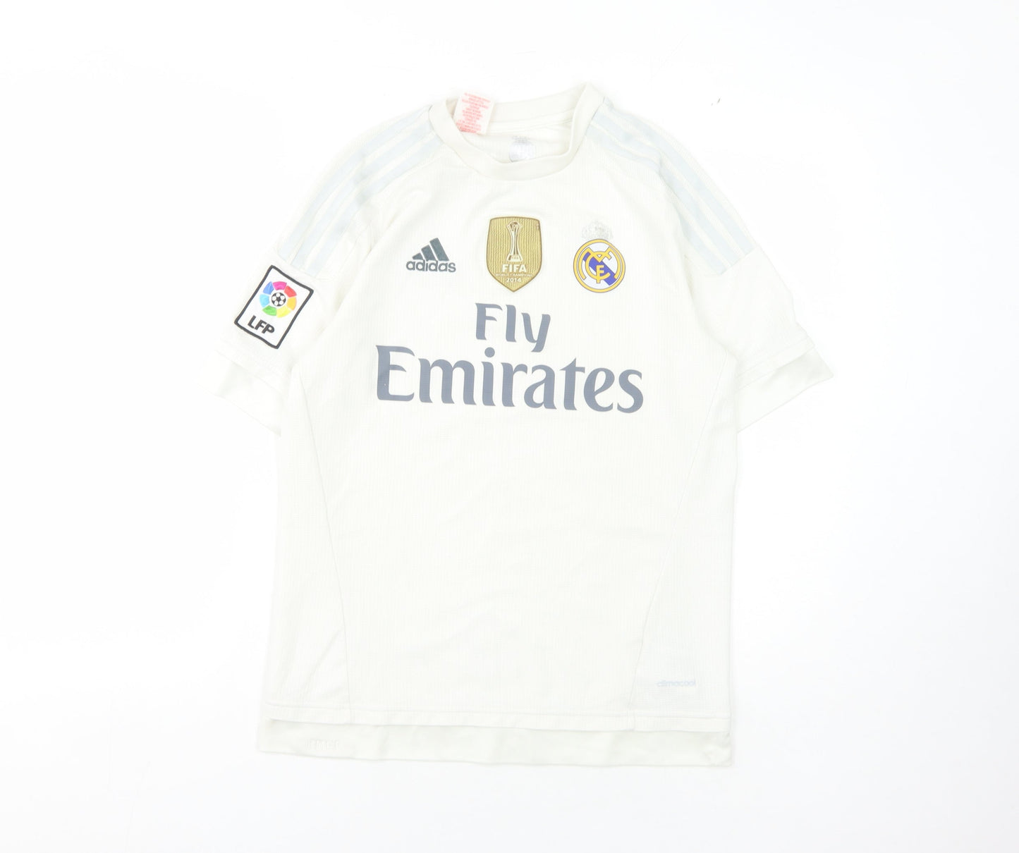 Adidas Boys White Football Jersey - M, Breathable, Sports