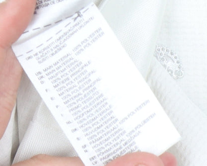 Adidas Boys White Football Jersey - M, Breathable, Sports