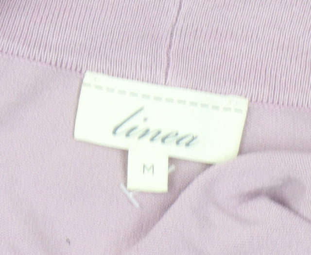 Womens UK Size M Linea Purple Cardigan Jumper