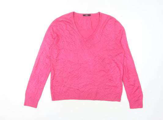 Womens UK Size 14 Marks and Spencer Pink Pullover Jumper