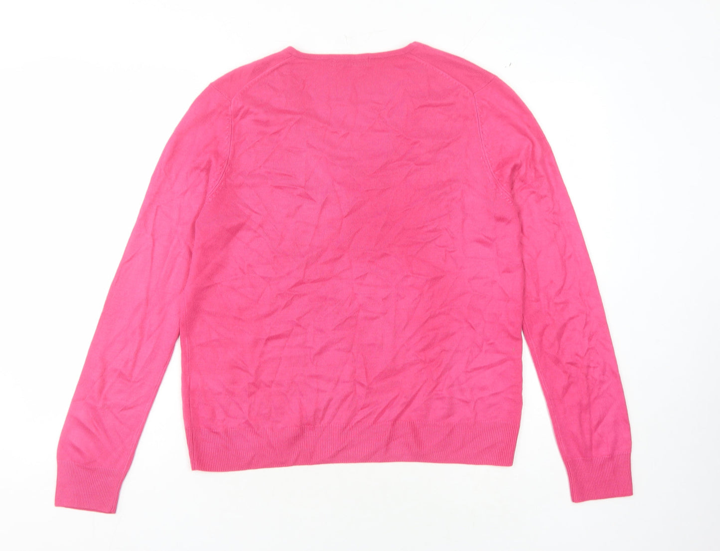 Womens UK Size 14 Marks and Spencer Pink Pullover Jumper