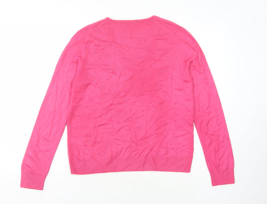 Womens UK Size 14 Marks and Spencer Pink Pullover Jumper