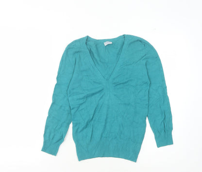 Womens UK Size 8 Oasis Blue Pullover Jumper