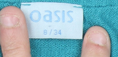 Womens UK Size 8 Oasis Blue Pullover Jumper