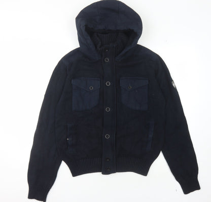 Eight Eight Three Police Men's Blue Cardigan Size 3