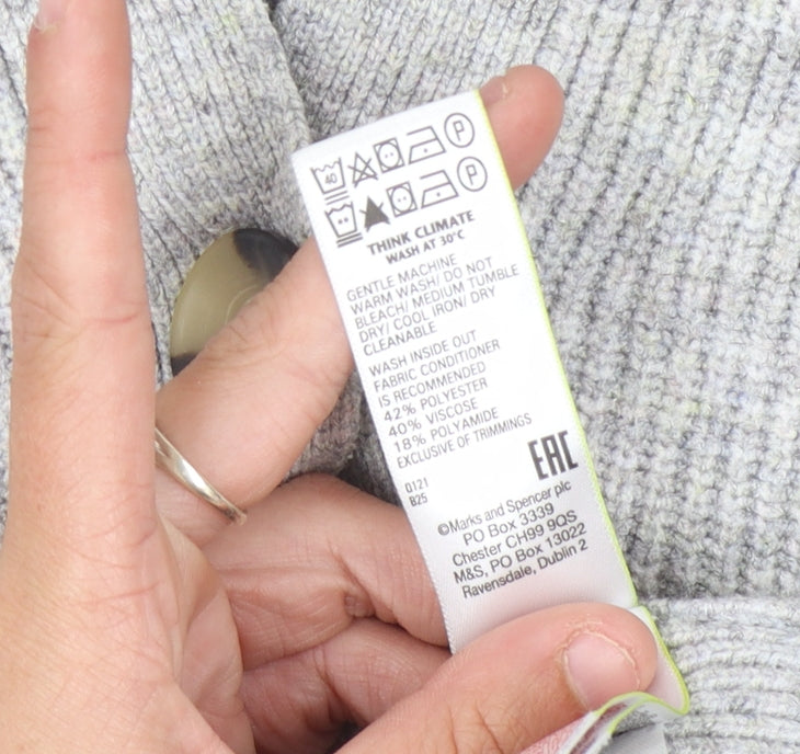 Marks and Spencer Women’s Grey Cardigan S Buttoned