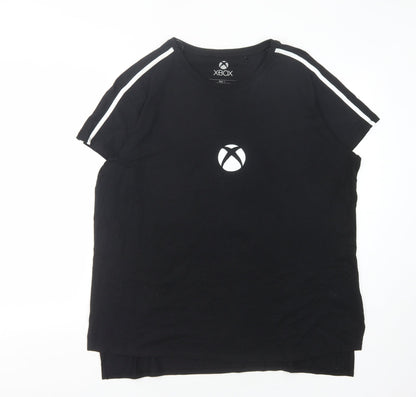Mens UK Size L Difuzed Black  T-Shirt