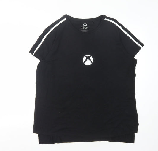 Mens UK Size L Difuzed Black  T-Shirt