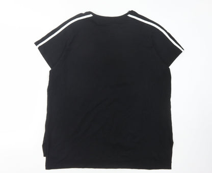 Mens UK Size L Difuzed Black  T-Shirt