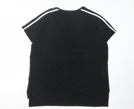 Mens UK Size L Difuzed Black  T-Shirt