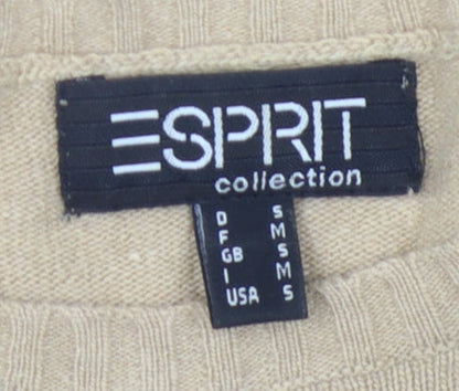 Womens UK Size 8 Esprit Beige Pullover Jumper