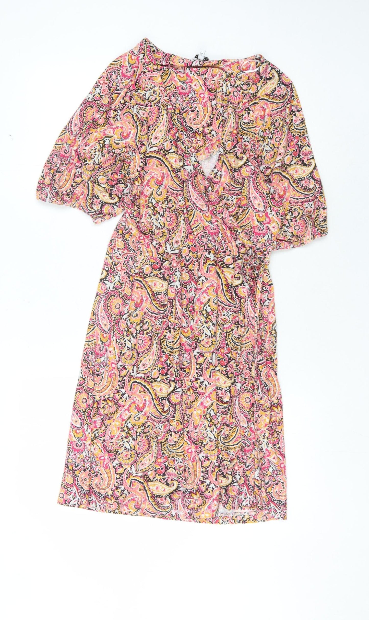 Next Women's Multicoloured Paisley Dress Size 10