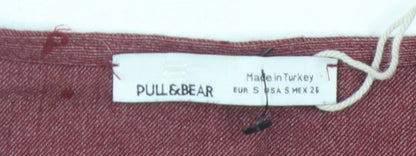 Pull&Bear Women's Red Viscose Dress Size 8