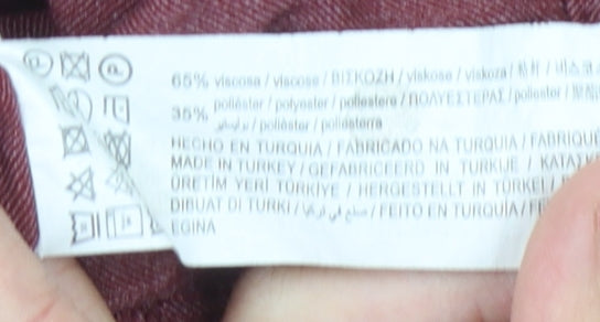 Pull&Bear Women's Red Viscose Dress Size 8