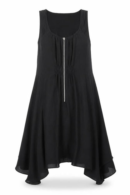 Whistles Women's Black Hi-Low Tank Dress Size 8